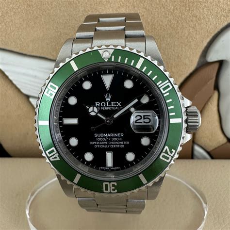 rolex submariner ghiera verde automatico|Rolex Submariner Date Ghiera Verde RRR .